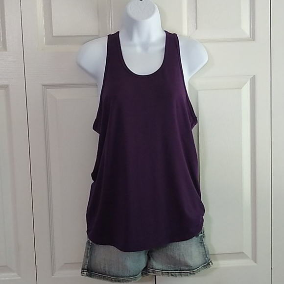 Athleta Tops - Athleta purple tie in the back work out tank